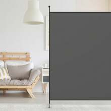 180 X 185 Cm 1/4-Panel Room Divider Folding Wall Privacy Fiber Screen Protector Freestanding - Grey - View 3