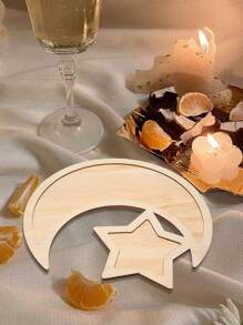 1 Miếng DIY Nhà  Đồ trang trí Cái mâm Đối với Mặt trăng Lễ hội , Phong cách , Thích hợp Đối với Đồ ăn nhẹ Và Trái cây , Chế tạo Của Bằng gỗ Chất liệu - Nhiều màu - Xem 7