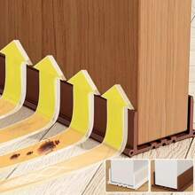 Bande d'étanchéité ondulée pour le bas de porte de 96 cm - Bande de balai de bas de porte insonorisante et résistante aux intempéries pour les portes de 3,5 à 5,5 cm d'épaisseur, anti-poussière, coupe-vent, réduction du bruit pour la pièce/le bureau