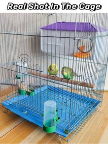 1pc/2pcs/3pcs Bird Automatic Drinker & Feeder, Parrot Water Bowl, Chicken Feed Cup & Cage Accessories