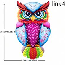 1 Miếng Kim loại Hình con cú Tác phẩm nghệ thuật Trang trí treo Đối với Nhà  , Có sẵn In 4 Màu , Thích hợp Đối với - Nhiều màu - Xem 6