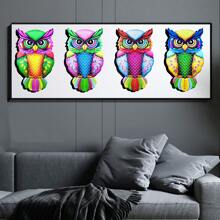 1 Miếng Kim loại Hình con cú Tác phẩm nghệ thuật Trang trí treo Đối với Nhà  , Có sẵn In 4 Màu , Thích hợp Đối với - Nhiều màu - Xem 1