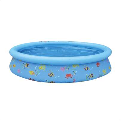 BEL FIX Piscina Inflável Infantil 1.000 Litros Divertida PVC 1,68m x 51cm Azul c/ Kit Reparo BEL - 100033