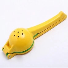 1入組檸檬榨汁器,2合1手動榨汁機手按,不銹鋼和鋁檸檬榨汁機,快速榨檸檬汁,廚房工具,廚房小物品,廚房配件 - 黃色 - 查看 3