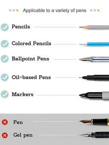 5入組彩色學生荧光筆尺帶膠墊記事貼，提高學習和工作效率 - 彩色 - 查看 8