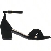 Women Heeled Sandals - 黑色 - 查看 2