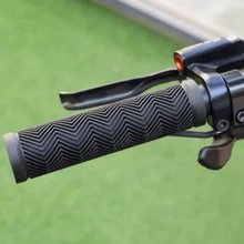 Bike Handlebar Rubber Grips For Mountain Bike & Road Bike, Anti-Slip, Universal Accessories - Black - View 2