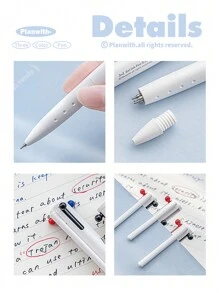 1支3合1筆,具有不漏字的設計,多色螢光筆和簽名筆 - 彩色 - 查看 4