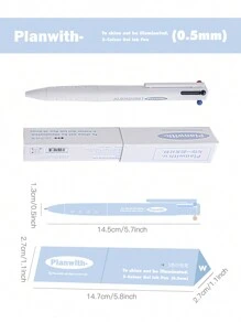 1支3合1筆,具有不漏字的設計,多色螢光筆和簽名筆 - 彩色 - 查看 5