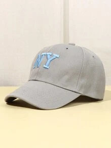 1 pezzo Cappellino da baseball casual da esterno unisex con ricamo alfabeto Y2k, protezione solare con retro in rete regolabile, perfetto per festival musicali e abbigliamento quotidiano street