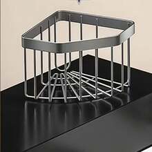 1個廚房收納架,附有杯子架,玻璃杯架,可掛6個掛勾的壁掛架 - 深灰色 - 查看 3