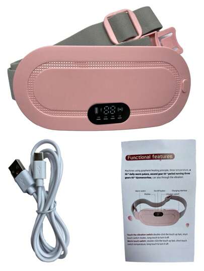 1 Pc Menstrual Heating Pad  Uterine Warmer Hot Massage Stomach Heating Pad For Ladies And Girls Multi-Speed Adjustable Abdominal Heating Massager