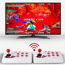 Consola De Videojuegos Arcade Con Joystick Inalámbrico X6, Reproductor Con Más De 2000 Juegos Portátiles Para El Hogar Para Instalar Y Descargar Juegos Libremente - Rojo y blanco - Ver 2