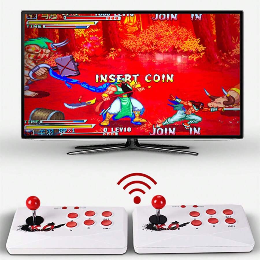 Consola De Videojuegos Arcade Con Joystick Inalámbrico X6, Reproductor Con Más De 2000 Juegos Portátiles Para El Hogar Para Instalar Y Descargar Juegos Libremente