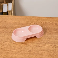 1個多色現代簡約寵物雙碗,配有馬卡龍糖果色,適用於中小型寵物 - 彩色 - 查看 5