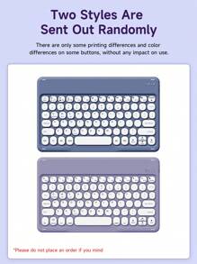 iPad 键盘保护套兼容 10.2 英寸第 9/8/7 代 2021/2020/2019，可拆卸键盘带磁性保护盖和铅笔架，兼容三星 Galaxy Tab S6 Lite 10.4/华为 MatePad Pro 11 英寸 - 紫色 - 查看 9