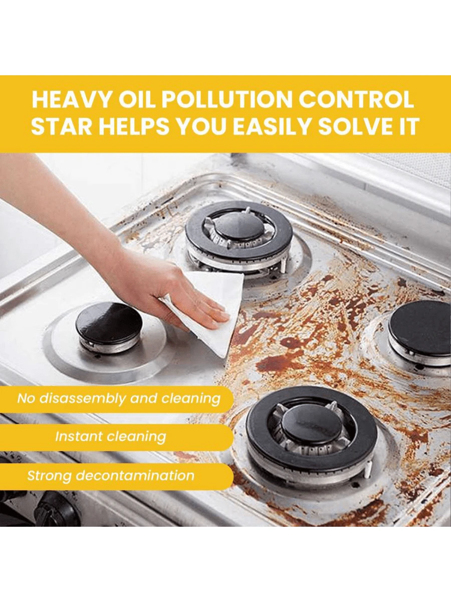 1pc 100ml Kitchen Stove Cleaner Rust Stain Remove Grease Tough Oil