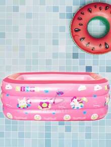 Inflatable Pool For Indoor Outdoors And Patios 130*90*50 Cm - Pink - View 2