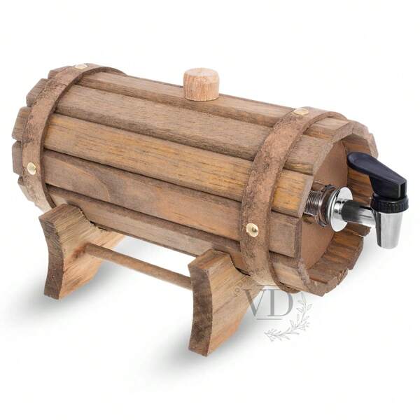 Barrica Pingômetro de 01 litro Artesanato Madeira Decoração