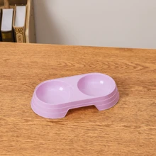 1個多色現代簡約寵物雙碗,配有馬卡龍糖果色,適用於中小型寵物 - 彩色 - 查看 13