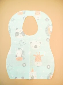 10入/30入/60入/100入一次性圍兜和吸水巾,防水嬰兒餐飲工具 - 動物王國 - 查看 6