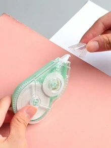 5pcs Large Capacity Smooth Correction Tapes, Moirandy Color, Simple And Silent Multifunctional Push-Pull Correction Magnetic Tape, Student's Portable Flat Adhesive Tape - Morandi Color - View 4