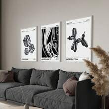 Juego de 3 cuadros de pared de arte de lienzo, arte de pared de moda, póster de gradiente de aura abstracto retro, decoración del hogar elegante, regalos de arte de pared retro para ella, sin marco de 19.6x27.5 pulgadas - Multicolor - Ver 1