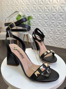 Women Heeled Sandals - màu đen - Xem 3