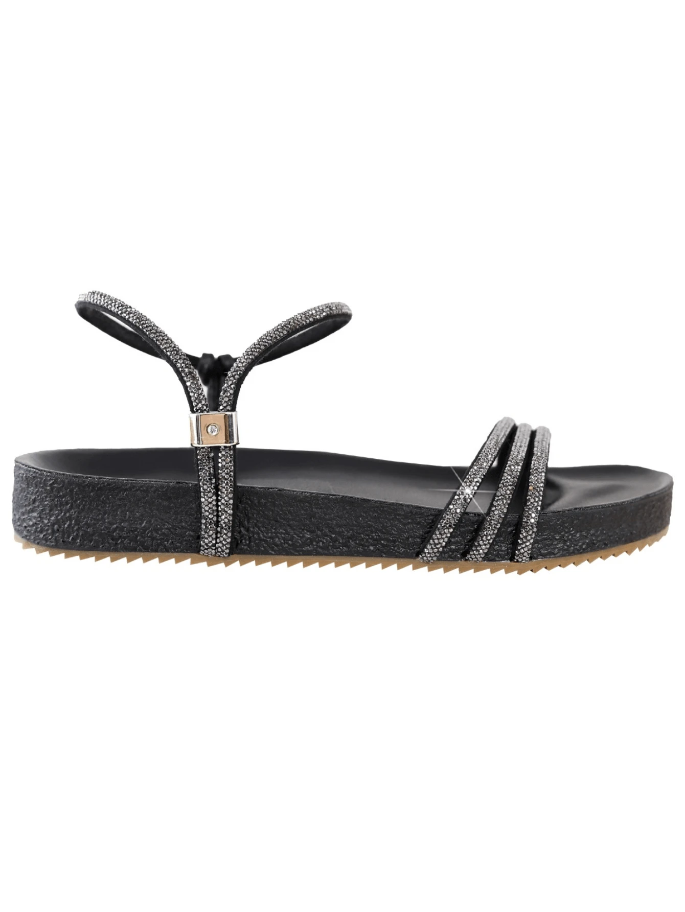 Women Flat Sandals - màu đen - Xem 1