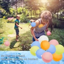 6pcs Water Blaster & Quick-Fill Silicone Water Bomb, Reusable Summer Water Play Toys - Multicolor - View 4