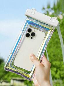 1 Vỏ Điện Thoại Chống Nước Có Dây Đeo, Tương Thích Với Màn Hình Cảm Ứng, Túi Chống Thấm Nước Khi Bơi Lặn Trôi Cho Điện Thoại Di Động, Túi Đựng Túi, Túi Khô Dưới Nước, Tuyệt Vời Cho Thuyền Kayak, Ca Nô, Hồ Bơi, Bãi Biển, Túi Bịt Kín Cổ Bơi Tay Bảo Vệ, Nhẹ, Bền Và Trong Suốt, Vừa Vặn Túi hồ bơi nam và nữ (Trắng) - trắng - Xem 1