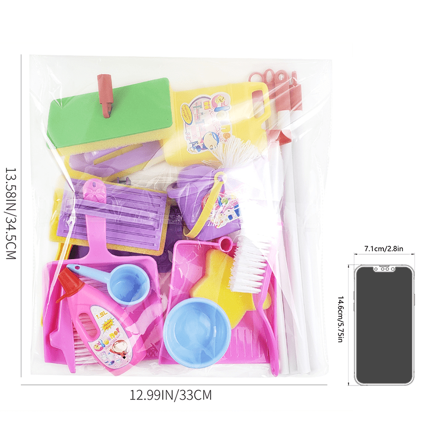 16pcs Cleaning Toy Set With Realistic Cleaning Tools, Educational