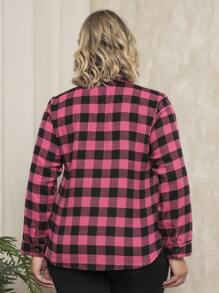Plus Size Blouses - Rosa Fucsia - Ver 3