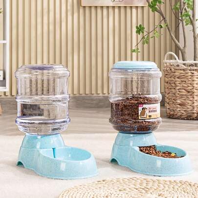 3.8l Large Capacity Automatic Pet Feeder And Water Dispenser For Dogs And Cats