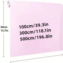 1 Roll Of Pink Self-Adhesive Wallpaper, Thickened Waterproof, Moisture-Proof, Wear-Resistant, Removable Paper, Ideal For Bedroom, Living Room Wall, Cabinet, Furniture Renovation, Diy Cuttable, Tear Off And Stick, Renovation Stickers Peel Wall Panels, Wall Paper, Wallpapers, Spring Decoration Items Refresh Your Home, Rama Decoration Stickers Gifts Birthday Graduation