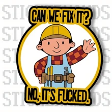 1pc Car/Skateboard Sticker, Multi-Scene Usage On Helmet, Car, Bicycle, Backpack, Waterproof And Sun-Proof Upgraded Funny Decals - Multicolor - View 1