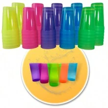 Rockkings Vasos De Plástico 50 Piezas Libres De Bpa 5 Colores 300 Ml - Multicolor - Ver 1