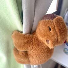 1个，22厘米貂绒水豚玩偶按扣环可爱毛绒玩具网红丑萌玩偶。水豚抛腕水豚丑萌玩偶水豚玩偶毛皮毛绒玩具，可爱毛绒玩具，柔软毛绒玩偶，派对礼物 - 淺棕色 - 查看 5