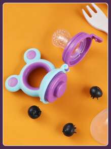 1pc 3-In-1 Silicone Baby Food Feeder, Fruit & Vegetable Pacifier, Used For Feeding And Supplementing Food