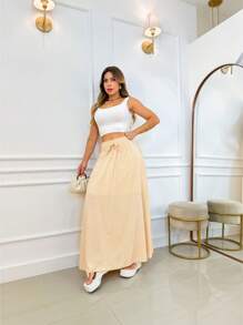 Women Skirts - Caqui - Ver 3