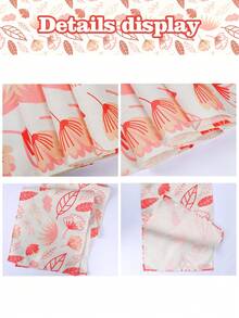 1 PC, 183*33Cm Mùa Xuân 2024 Phong Cách Mới Hoa Trắng Vải Lanh Bàn Ăn Á Hậu, nhà Bàn Trung Tâm Trang Trí Vật Dụng - Nhiều màu - Xem 3