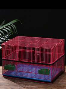 Birdcage Bird Seeds Guard - Mesh Net Cover, Anti-Flipping & Debris & Splashing Design For Parakeet - Multicolor - View 6