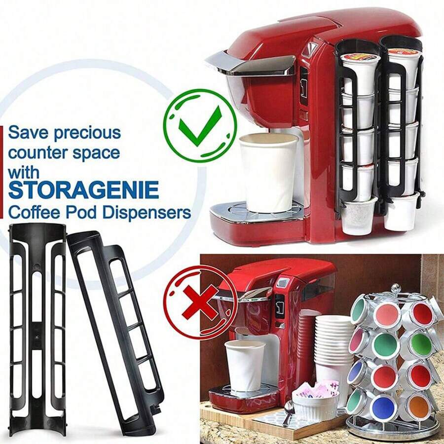 2pcs/Set Coffee Machine Side Capsule Storage Rack, Coffee Capsule