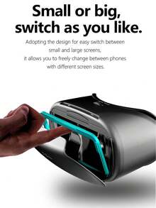 1pc Latest Vr Glasses For Mobile Phone, Virtual Reality 3d Glasses For Youth In The Metaverse - Black - View 7