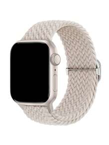 Starshine Colored Adjustable Nylon Braided Watch Band With Buckle & Elasticity Compatible With IPhone & Compatible With Samsung As A Gift For Students Returning To School