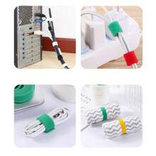 Back To Back Cable Ties, Self-Adhesive Nylon Sticky Cable Organizer Straps For Electrical, Data Cords And Plant Tie-Up - Yellow - View 5