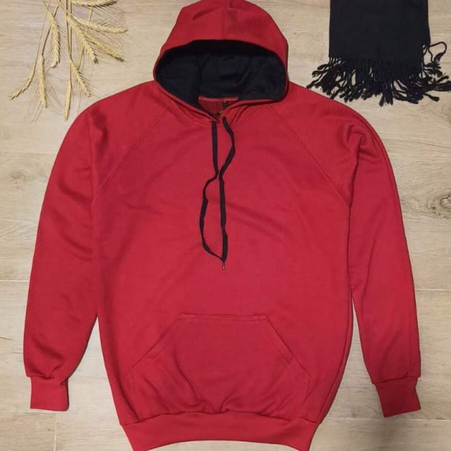 Men Sweatshirts - 紅色 - 查看 1