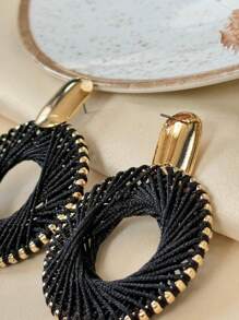 Dangle Earrings - 黑色 - 查看 4