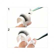 1 Set U-Shaped Strap Device With Fixing Ring, Glue Board Adhesive Eyelash Tray Holder Fixture For Eyelash Extension - White - View 3
