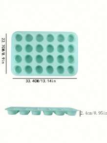 1入24洞蛋糕模具,巧克力曲奇模具,冰淇淋糖果矽膠模具,矽膠松餅盤,松餅麵包模具,蛋糕托盤,迷你杯子蛋糕模具,糖果甜品冰模蛋糕裝飾,專業製作小蛋糕的烘焙工具,適用於蛋糕店、廚房、咖啡廳、麵包店 - 綠色 - 查看 5